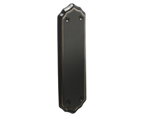 Frelan Black lined finger plate 280mm JC71 Porcelain