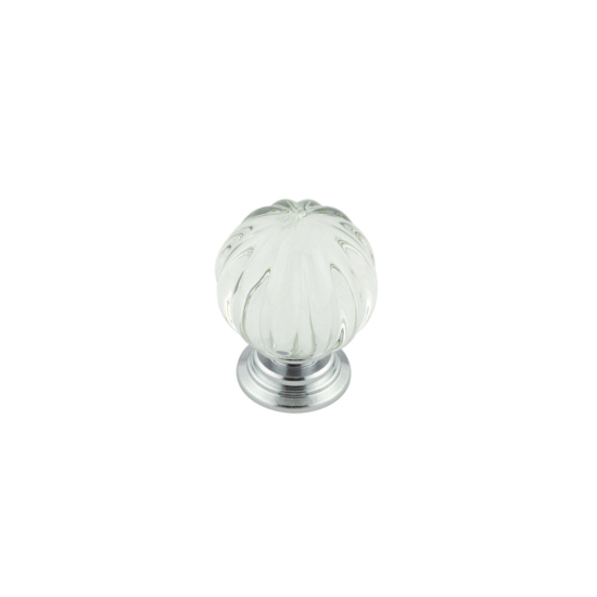 Jedo Pumpkin Ball Cupboard Knob 25mm Polished Chrome JH4152-25PC