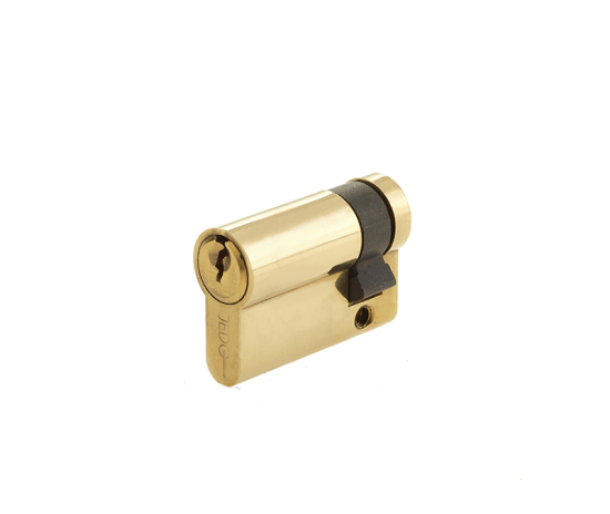 Frelan Euro profile single cylinders 45mm JL-45EPSPB Polished Brass