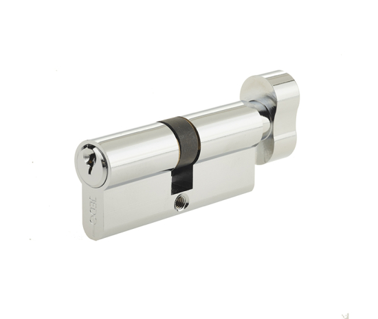Frelan Euro profile cylinder & turn 60mm JL-60EPCTPC Polished Chrome