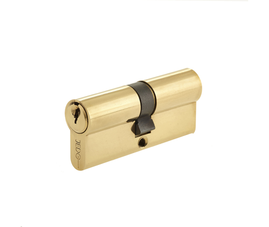 Frelan Euro profile double cylinder 100mm JL-100EPDPB Polished Brass