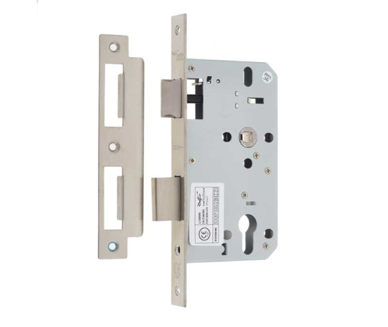 Frelan 78MM DIN Locks 60mm backset JL-DS60SSS Satin Stainless Steel