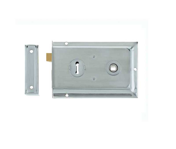 Frelan JL188SC 152mm Reversible rim lock 152mm JL188SC Satin Chrome
