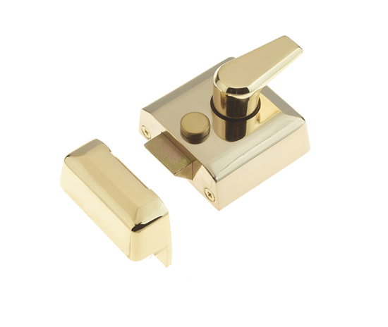 Frelan JL5031 Narrow stile nightlatch 66mm JL5031PB Polished Brass
