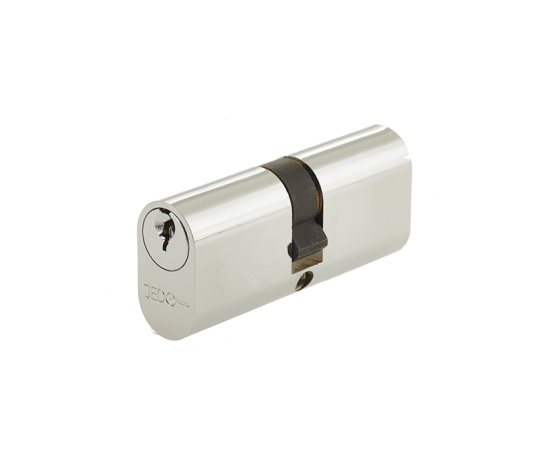 Frelan Oval profile double cylinder 60mm JL60-OPDPC Polished Chrome