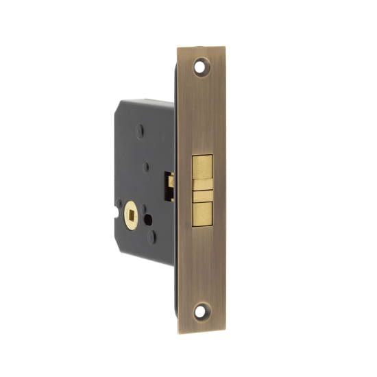Frelan Sliding Door Bathroom Lock JL840AB Antique Brass
