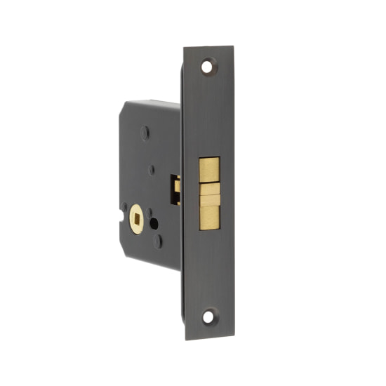 Frelan Sliding Door Bathroom Lock JL840DB Dark Bronze
