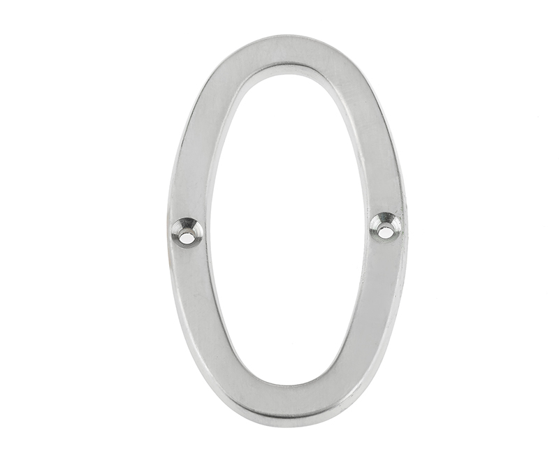 Frelan 75mm Screw Fix Numerals 75mm JNSC-0 Satin Chrome
