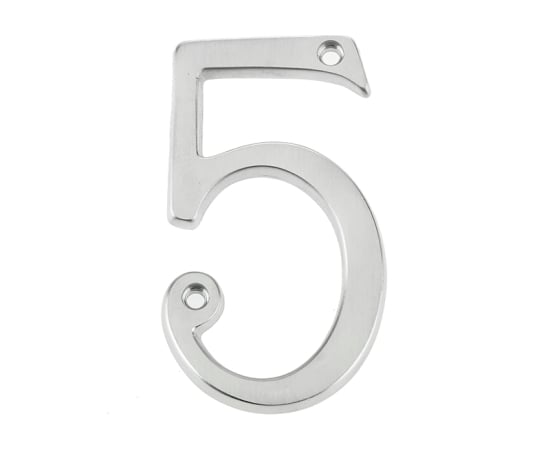 Frelan 75mm Screw Fix Numerals 75mm JNSC-5 Satin Chrome