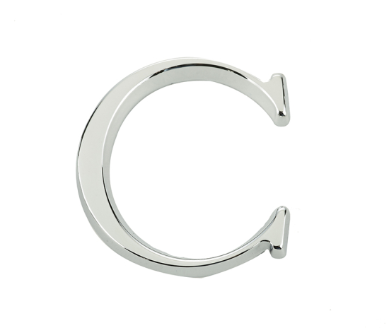 Frelan 50mm Pin Fix Letters 50mm JPC-C Polished Chrome