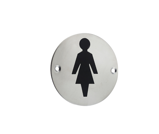 Frelan JS103 Female pictogram 75mm JS103PSS Polished Stainless Steel