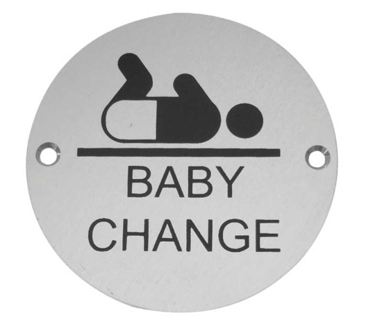 Frelan JS107 Baby change pictogram 75mm JS107SAA
