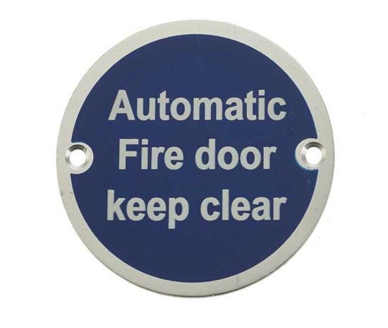 Frelan JS110 Automatic fire door keep clear 75mm JS110SAA