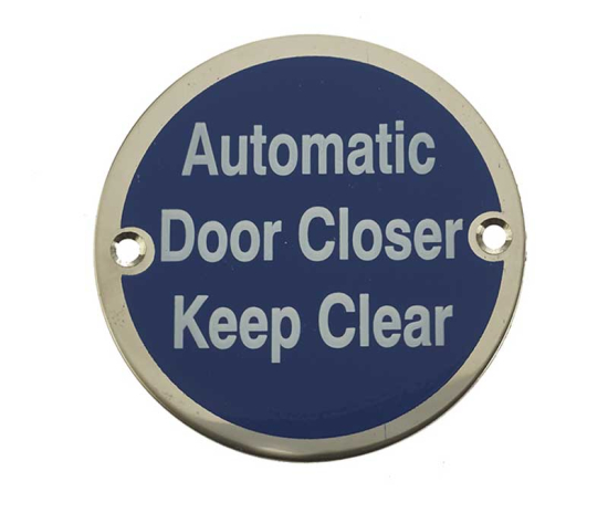 Frelan JS111 Automatic door closer keep clear 75mm JS111PSS Polished Stainless Steel