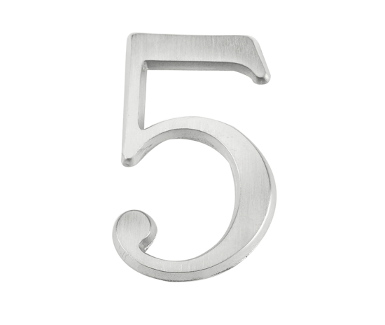 Frelan 60mm Pin Fix Numerals 60mm JSC-5 Satin Chrome