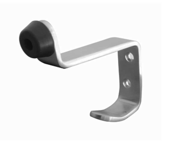 Frelan JSS15 SSS Buffered hat & coat hook 75 mm projection JSS15 Satin Stainless Steel