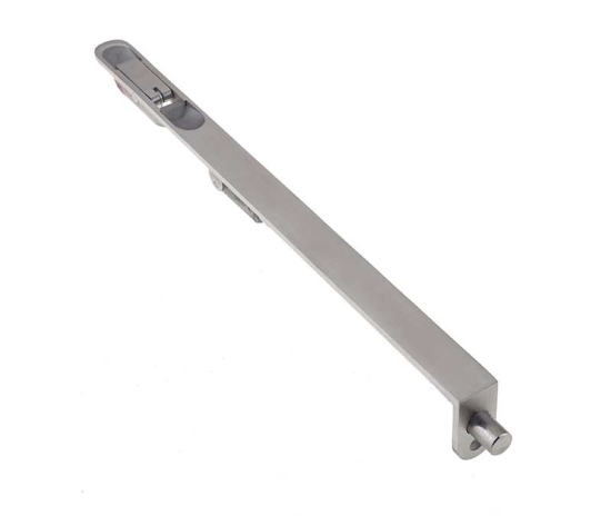 Frelan SSS radiused lever action flushbolt 457mm JSS53R Satin Stainless Steel