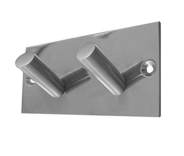 Frelan JSS901C SSS Double robe hook 94mm JSS901C Satin Stainless Steel
