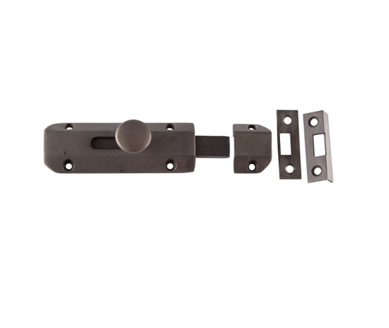 Frelan 100mm Brass Slide Bolt 100mm JV167DB Dark Bronze