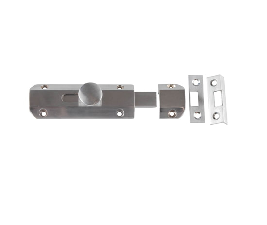 Frelan 100mm Brass Slide Bolt 100mm JV167SN Satin Nickel