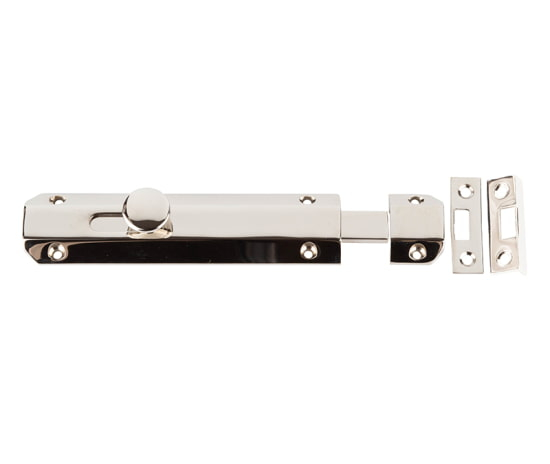 Frelan 150mm Brass Slide Bolt 150mm JV168PN Polished Nickel