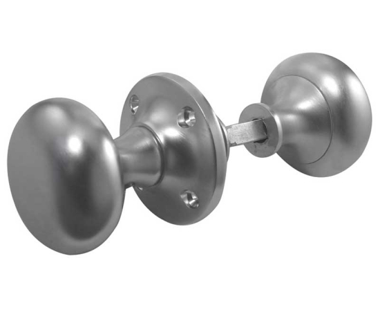 Frelan Mushroom Rim Door Knob Satin Chrome 50mm JV176ASC