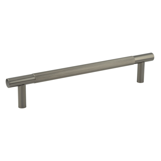 Frelan Bari Knurled Pull Handles 300mm Black Nickel Bolt Through