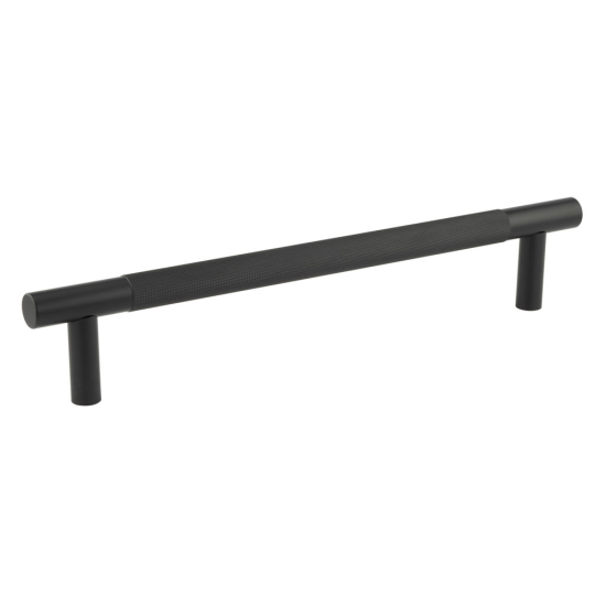 Frelan Bari Knurled Pull Handles 300mm Black Bolt Through