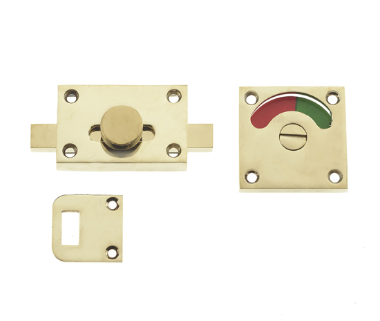 Frelan JV2552 Indicator bolt 60mm JV2552PVD Polished Brass
