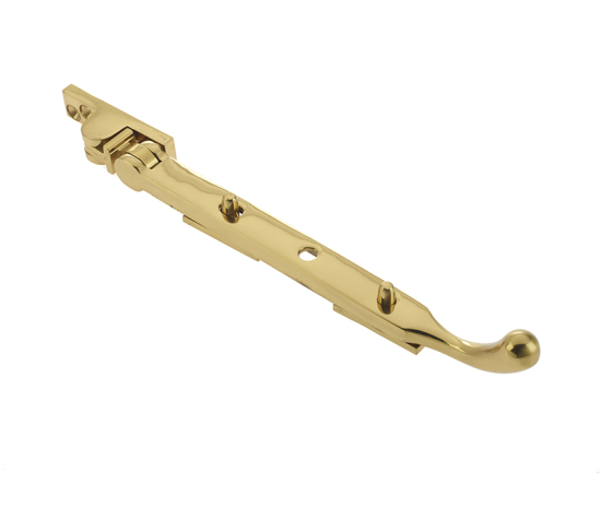 Frelan Bulb End Casement Stay 300mm Polished Brass JV306CPB