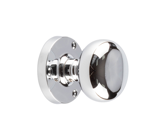 Frelan Mushroom Mortice Door Knob Polished Chrome 52mm JV35PC