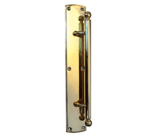 Frelan Blenheim Pull Handle on Plate 310mm JV3697PB Polished Brass