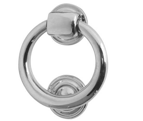 Frelan Scroll Door Knocker 100mm JV37PC Polished Chrome