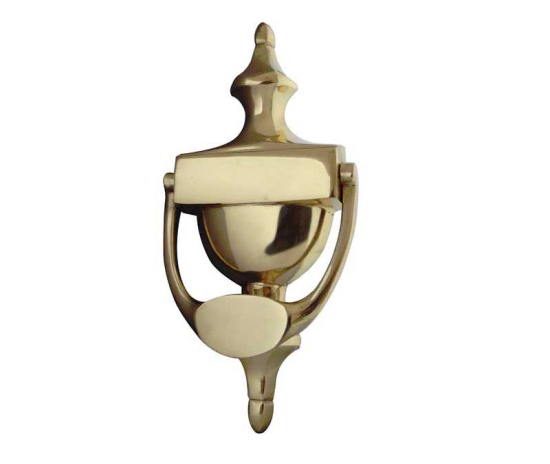 Frelan Urn Door Knocker 170mm JV38SPB Polished Brass