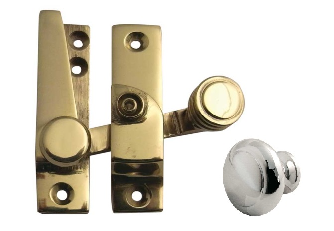 Frelan Lockable Quadrant Sash Fastener Satin Chrome JV4200LSC