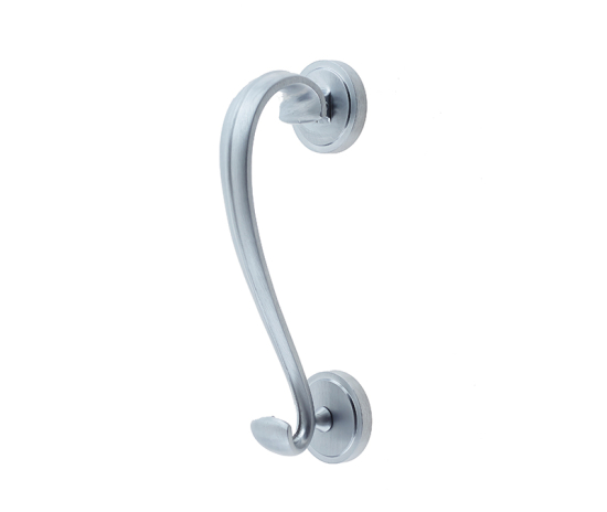 Frelan Sloane Door Knocker on Round Rose 196mm JV4SC Satin Chrome