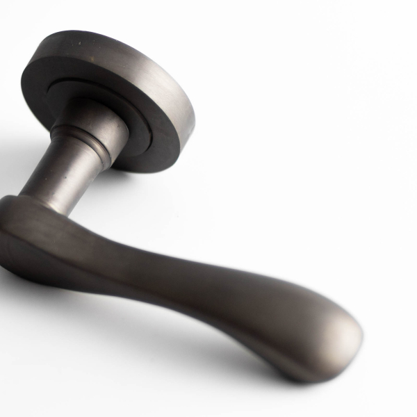 Frelan Gamma Door Handle on Rose Dark Bronze 50mm JV509DB
