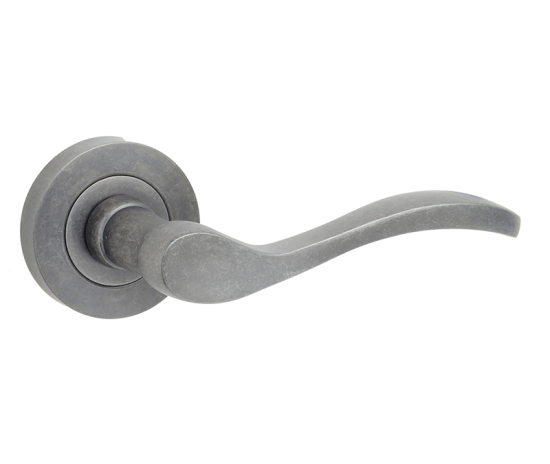 Frelan Turin Door Handle on Rose Rustic 50mm JV550RUS Rustic