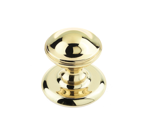 Frelan Belgravia Centre Door Knob 66mm JV59PB Polished Brass