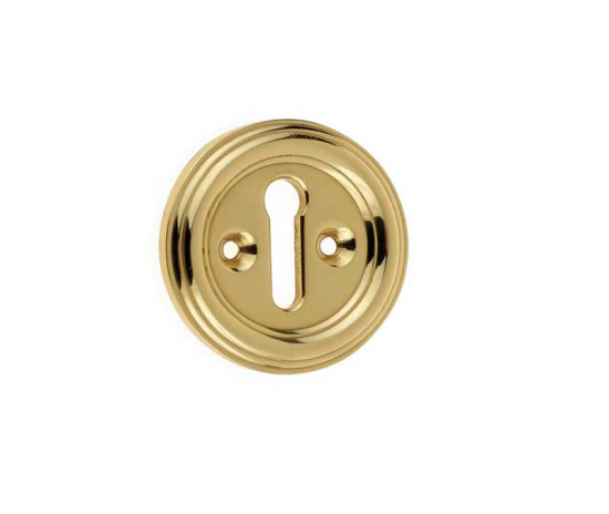 Frelan 42mm Parisian Standard Keyway Escutcheon 42mm JV604PB Polished Brass