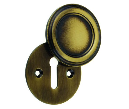 Frelan JV605 Parisian covered escutcheon 42mm JV605AB Antique Brass