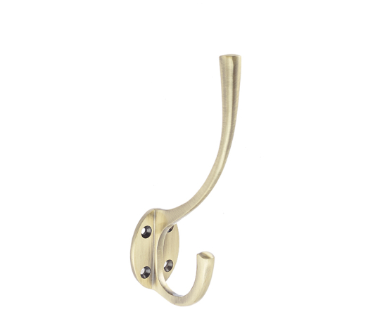 Frelan JV60 Hat & coat hook 142mm JV60AB Antique Brass