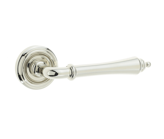 Frelan Camille Dooor Handle on Rose Polished Nickel 53mm JV651PN