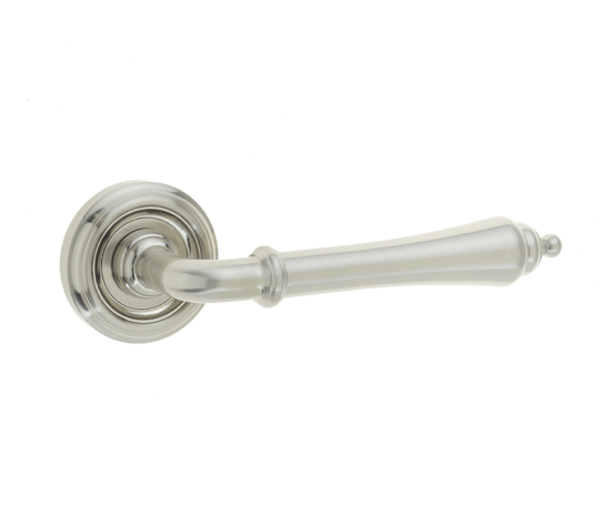 Frelan Camille Door Handle on Rose Satin Nickel 53mm JV651SN