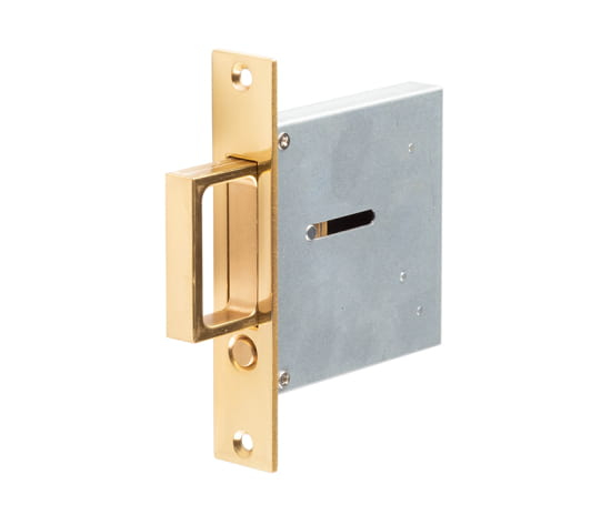 Frelan Sliding Flush Handles JV820PB Polished Brass