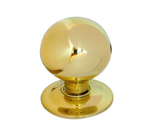 Frelan Bromley Centre Door Knob 75mm JV830PB Polished Brass
