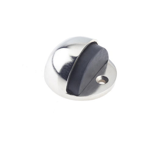 Frelan JV86 Oval shielded door stop 46mm JV86PN Polished Nickel