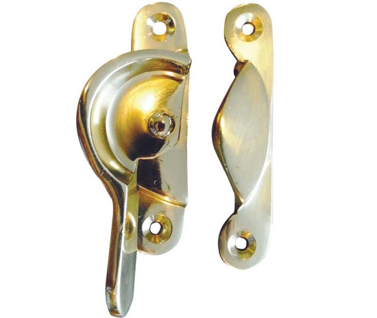 Frelan Narrow Fitch Fastener Polished Brass 65mm JV89NPB