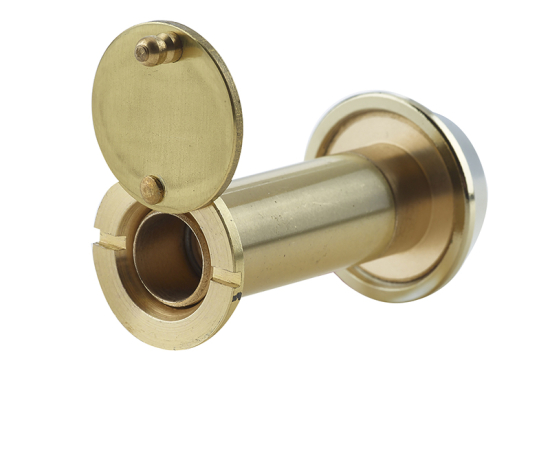 Frelan 50x70mm Door Viewer FD30/60 C/W Intumescent JV945PB Polished Brass