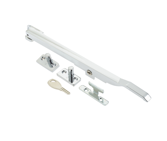 Frelan Modern Lockable Casement Stay 257.50mm Polished Chrome JW77LPC